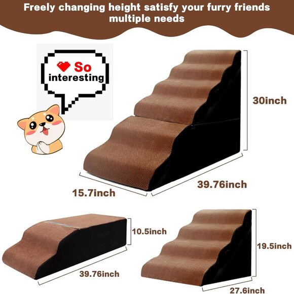 Dog Steps for High Beds 30-32" H - 6-Step - Picture 2 of 6